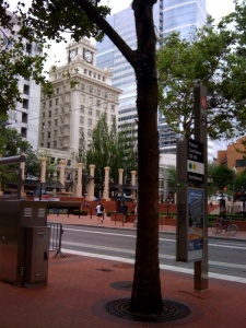 Streetscape In Downtown Portland